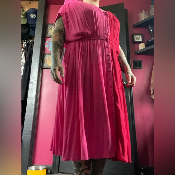 Tamara Malas Penelope Dress Hot Pink/Cherry 6/8 M/L Like New - Picture 2 of 6